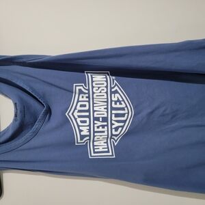 Harley-Davidson Blue Sleeveless Shirt